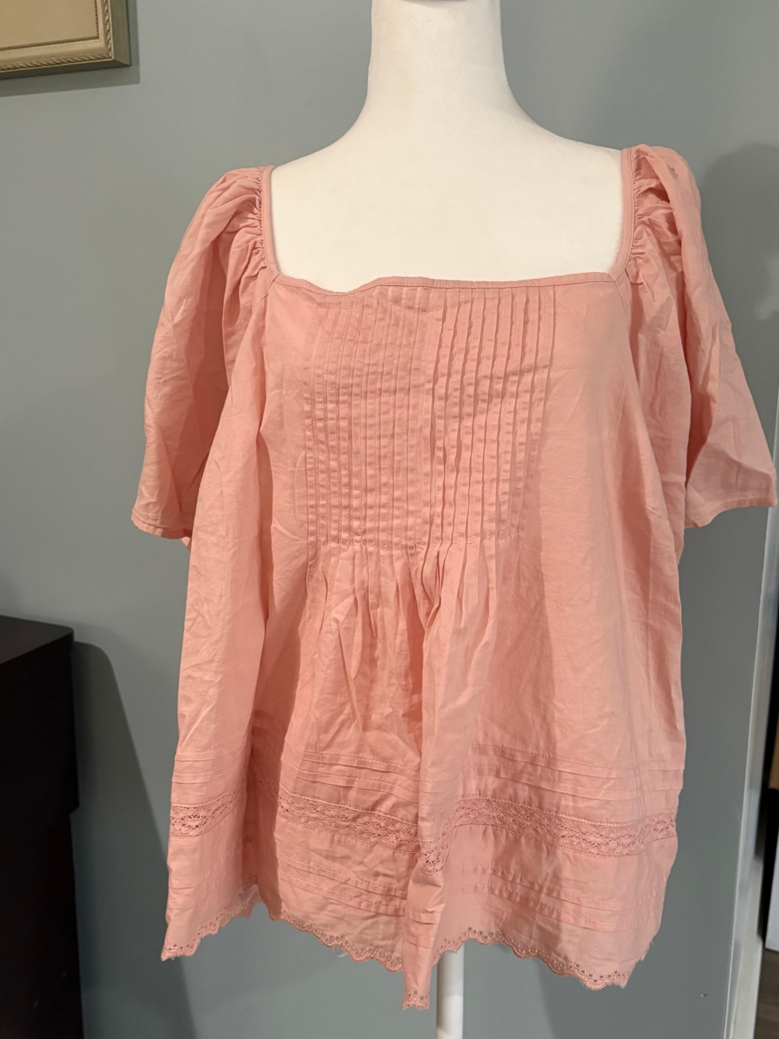 NWT women's light pink blouse top size XXL universal threads - Universal Thread