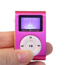 Portable MP3 player.