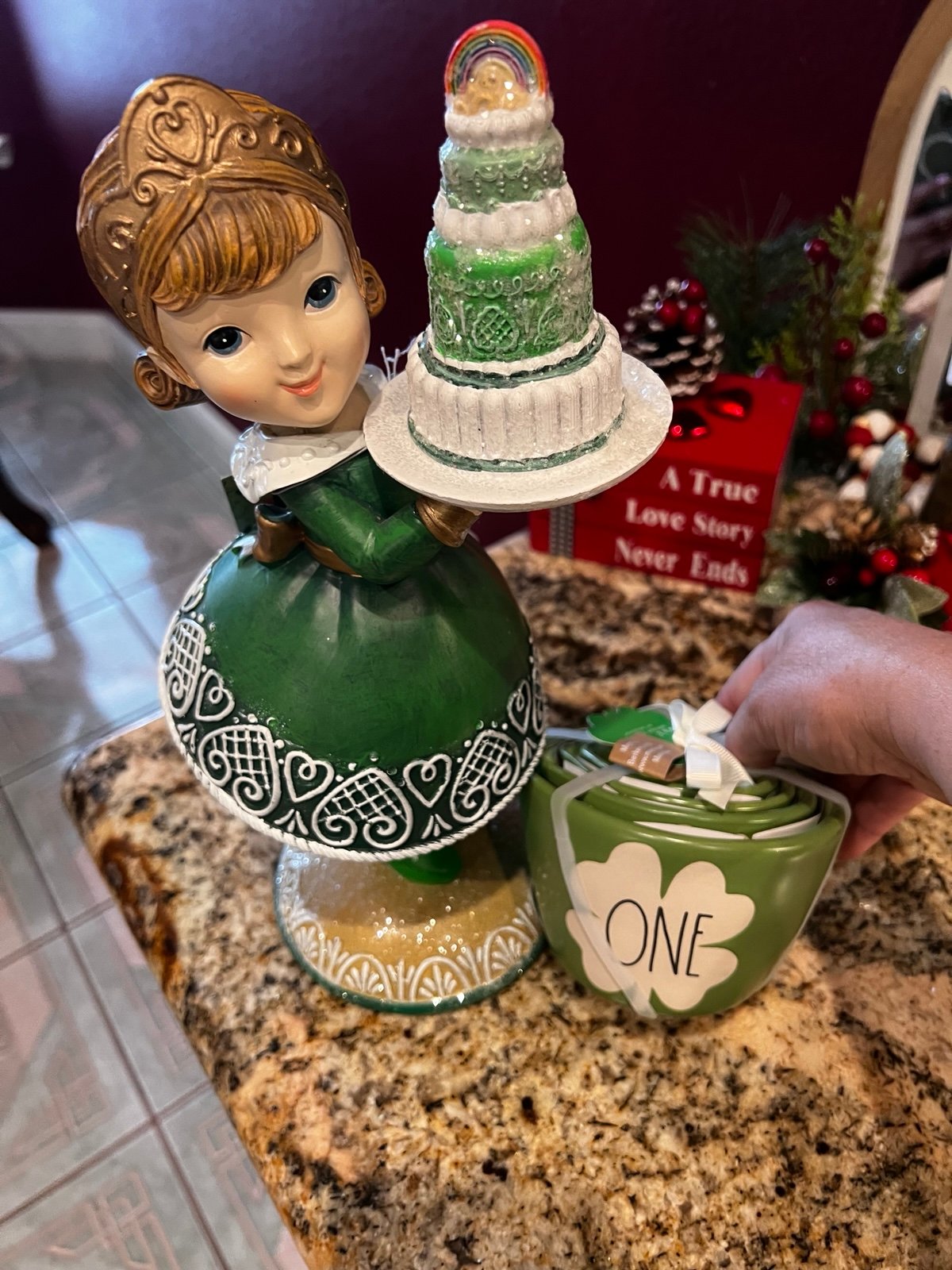 St. Patty Rae Dunn measuring cup & Irish Baker
