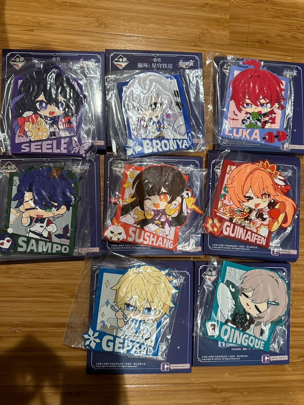 honkai star rail ichiban kuji coaster set