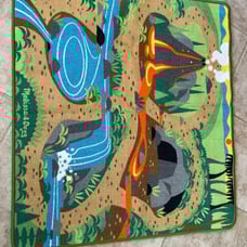 Melissa & Doug Prehistoric Playground Dinosaur Rug