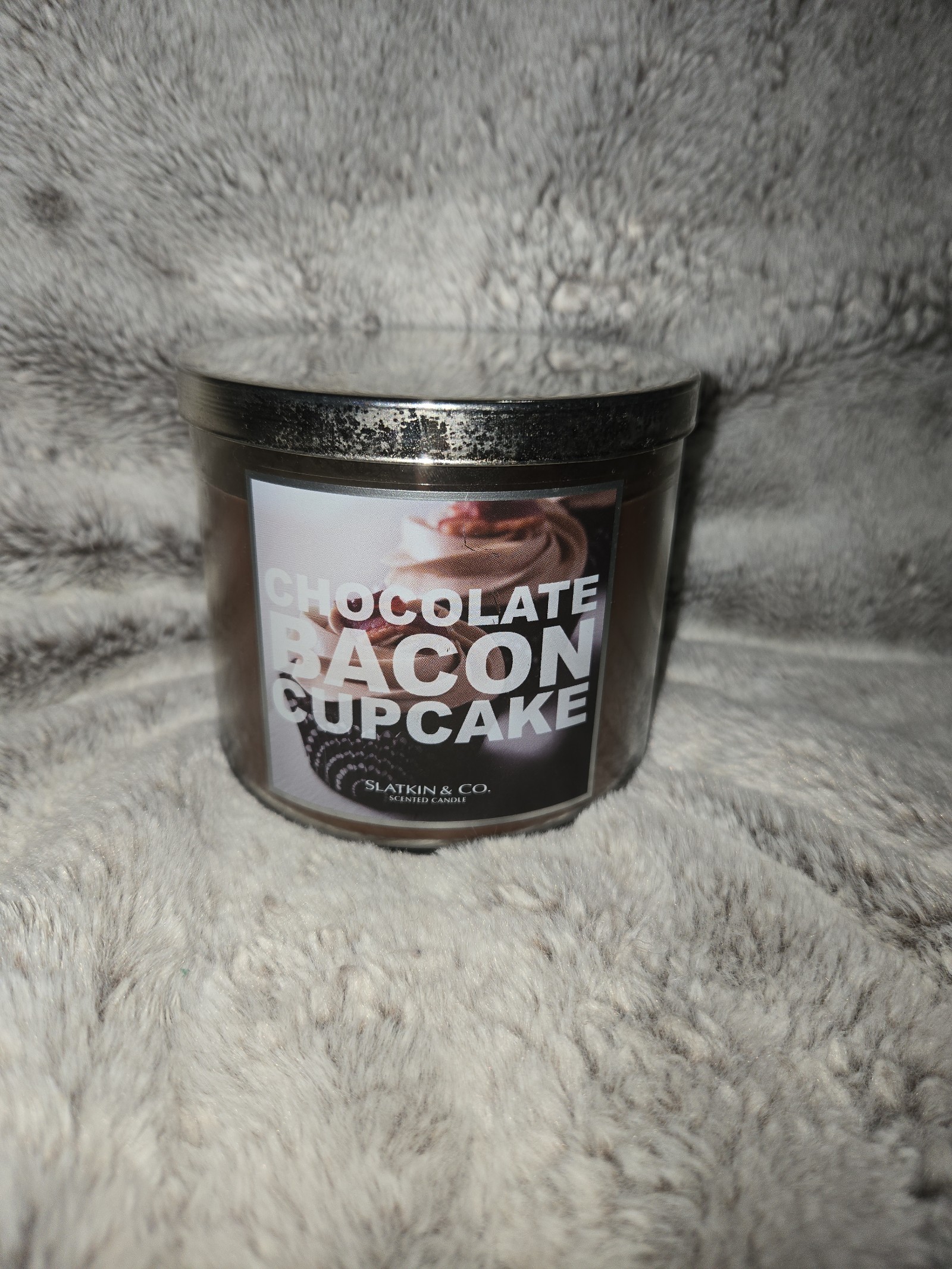Chocolate Bacon Cupcake Candle