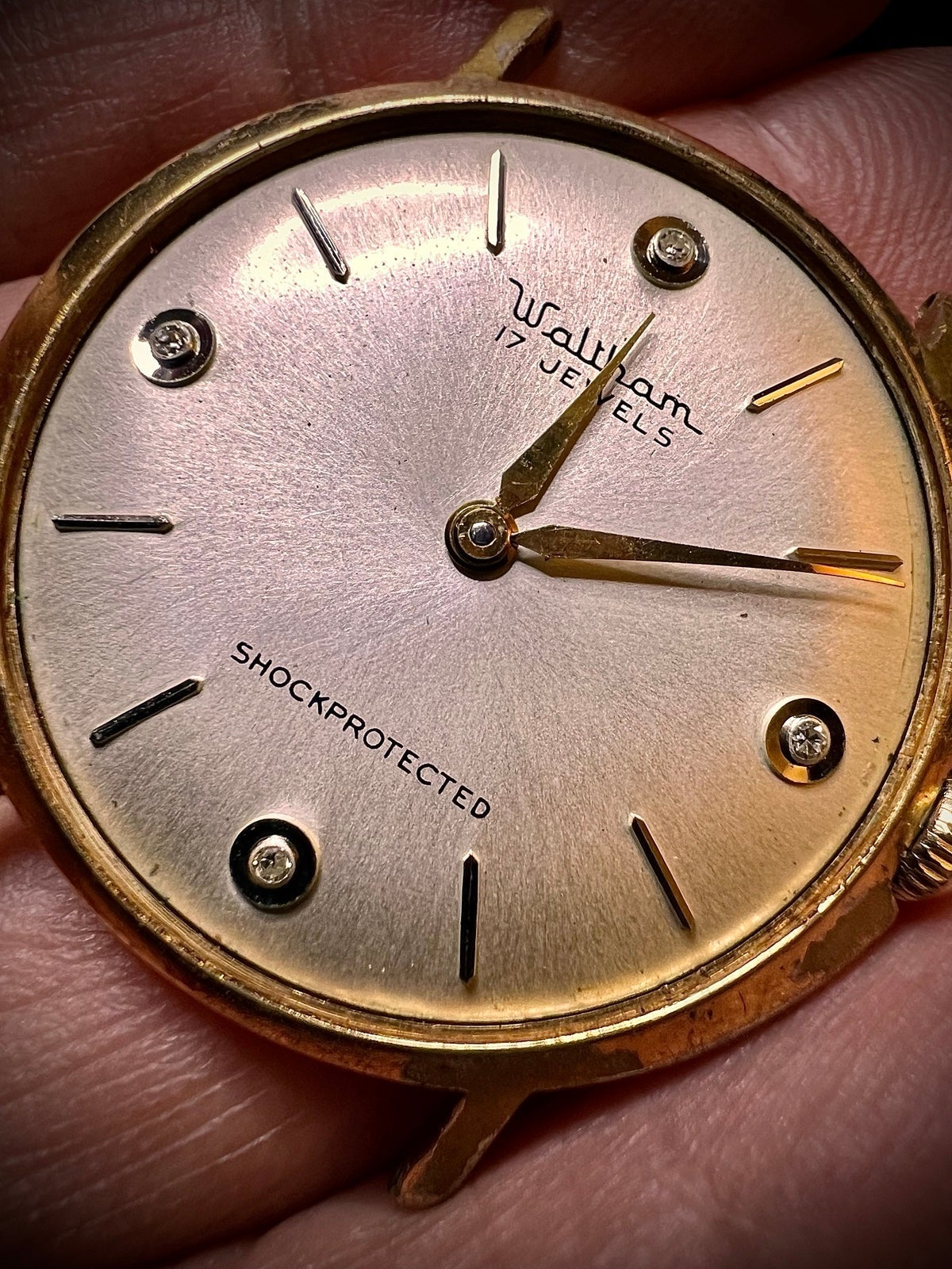 R#1146 Waltham 17 jewls 4 diamonds manual wind for Collectors Swiss Made