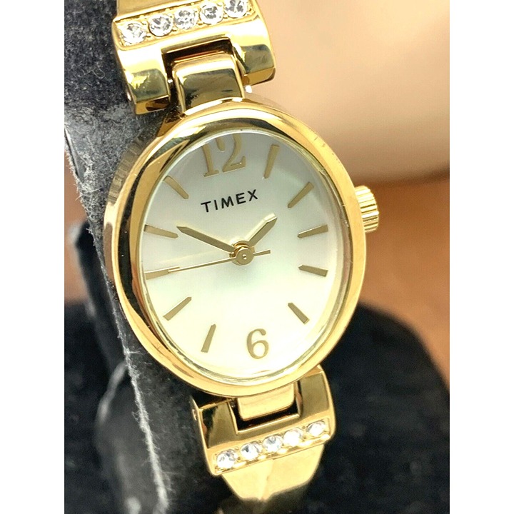 Timex Women's Watch TW2U70000 Quartz Mother of Pearl Gold Expansion Band 21mm - detail