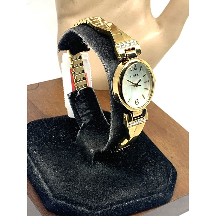 Timex Women's Watch TW2U70000 Quartz Mother of Pearl Gold Expansion Band 21mm - detail