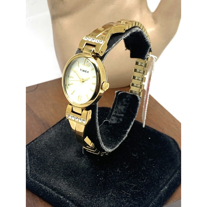 Timex Women's Watch TW2U70000 Quartz Mother of Pearl Gold Expansion Band 21mm - detail