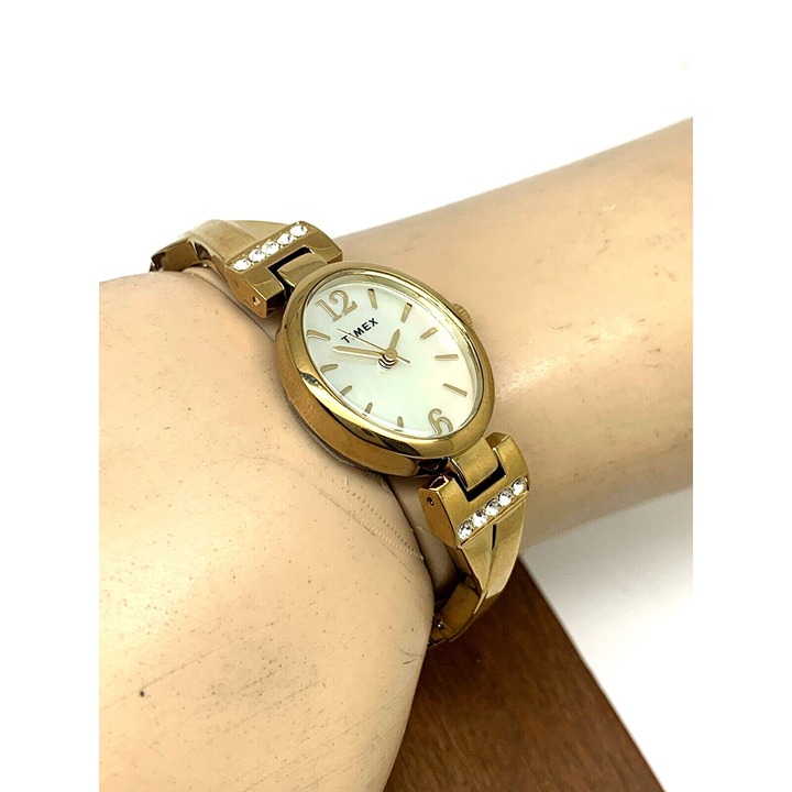 Timex Women's Watch TW2U70000 Quartz Mother of Pearl Gold Expansion Band 21mm - detail