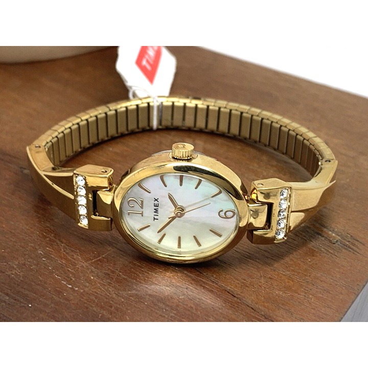 Timex Women's Watch TW2U70000 Quartz Mother of Pearl Gold Expansion Band 21mm - detail