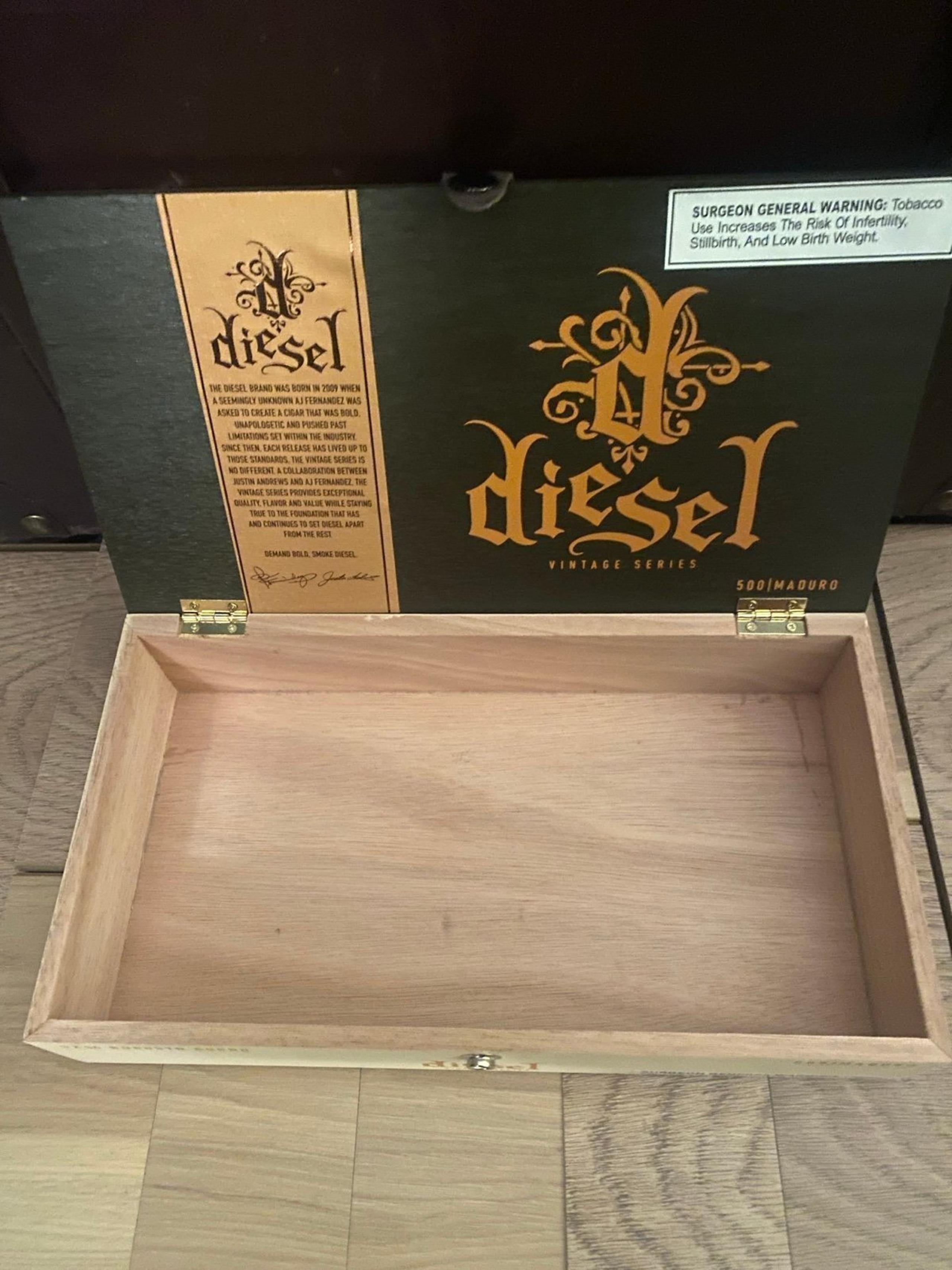 EMPTY CIGAR BOX DIESEL BRAND