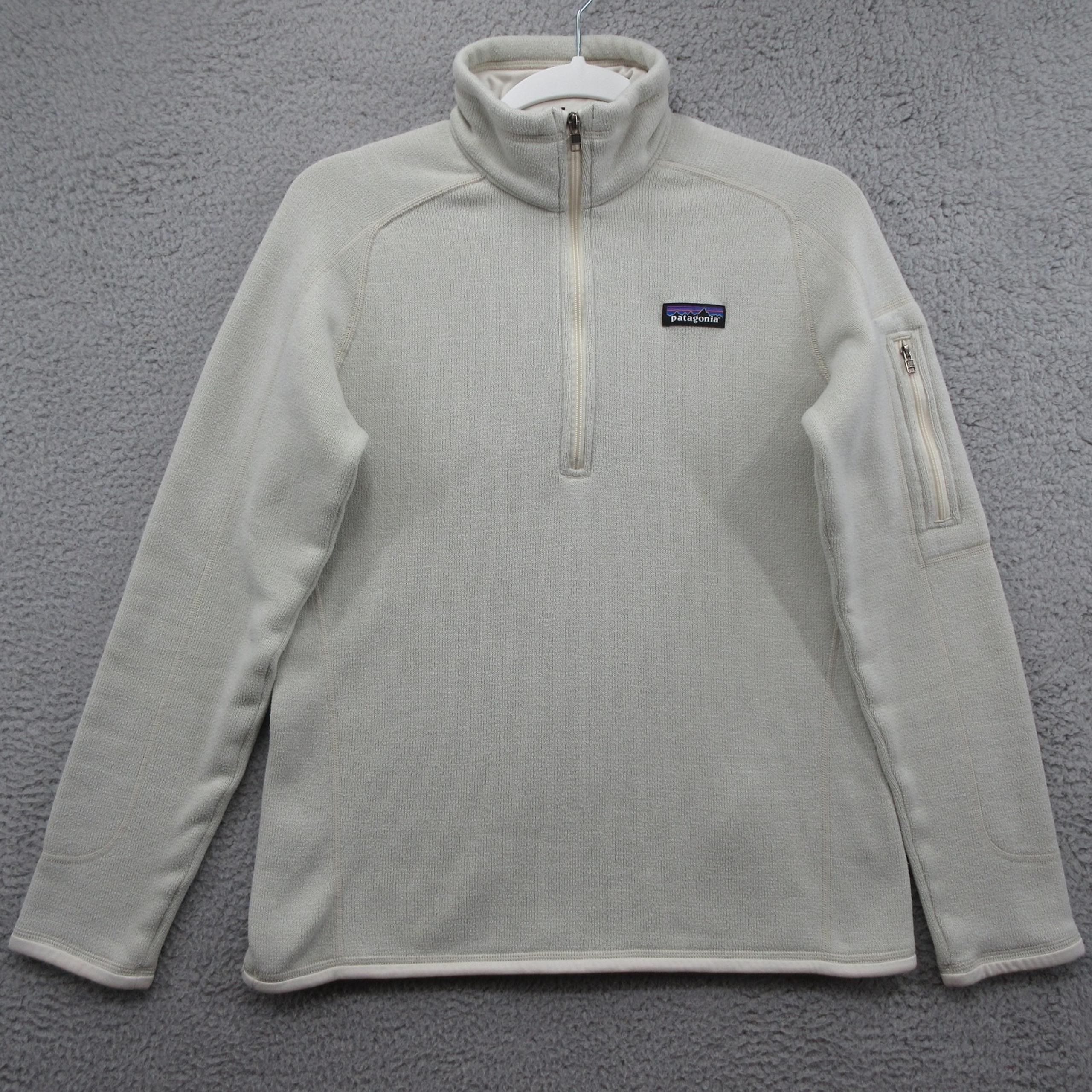 Patagonia Better Sweater Womens Medium Gray Quarter Zip Fleece Outdoor Pullover