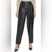NWOT DKNY Womens Faux Leather High Rise Ankle Pants Size S