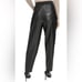 NWOT DKNY Womens Faux Leather High Rise Ankle Pants Size S