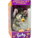 FURBY 1998 Wolf Gray, Brown Beige Stripe 70-800 Factory Sealed Green Eyes