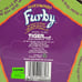 FURBY 1998 Wolf Gray, Brown Beige Stripe 70-800 Factory Sealed Green Eyes