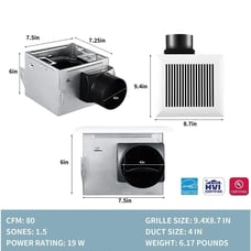 Bathroom air ventilation