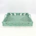 New Swirly Rectangle Rattan Extra Large Tray with Handles-Sage Leaf-20