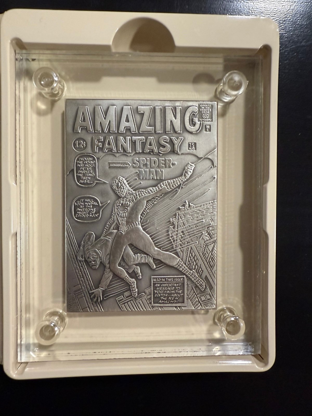 Limited Edition Silver Spider-Man Card