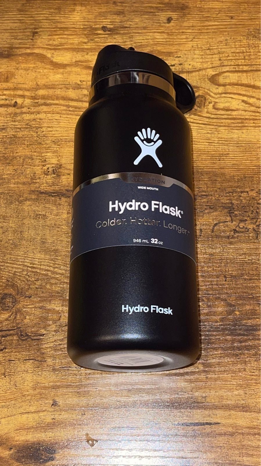 New Waterbottle 32 Oz Black Hydro Gym Bottle
