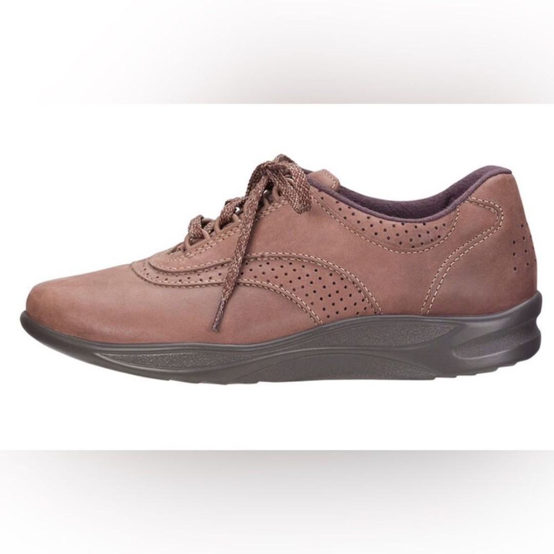 SAS Tripad Comfort Walk Easy Orthopedic Leather Oxford Lace Up Shoe 10M Brown