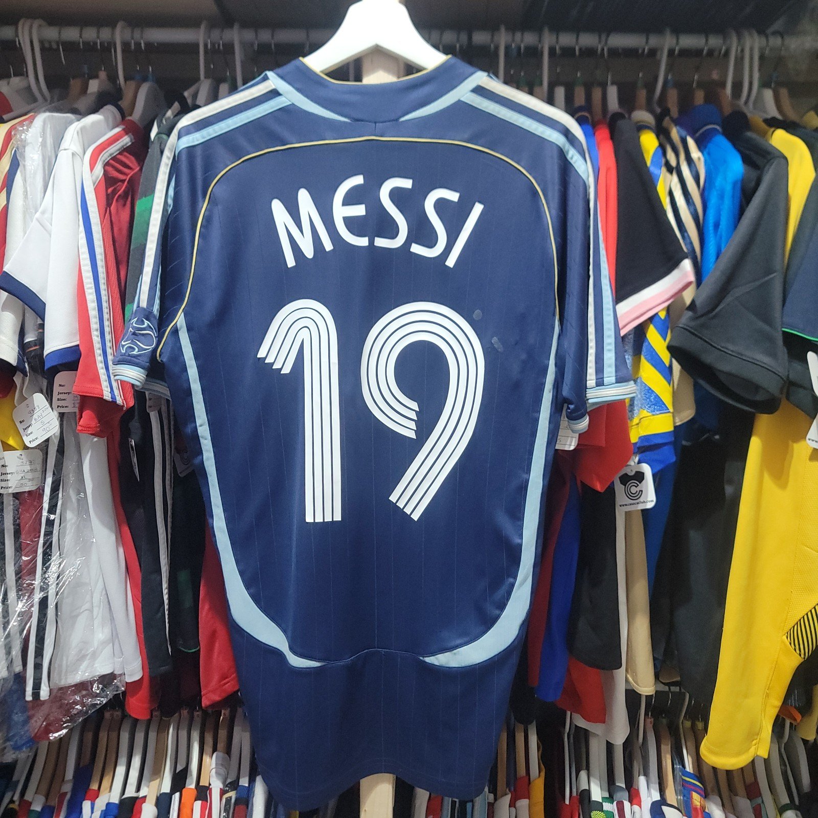 Adidas Argentina home soccer jersey 2006/ 2007 Messi #10 size S