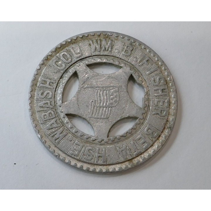 Rare RH Stewart Good Luck Token William B Fisher Beta House Wabash College