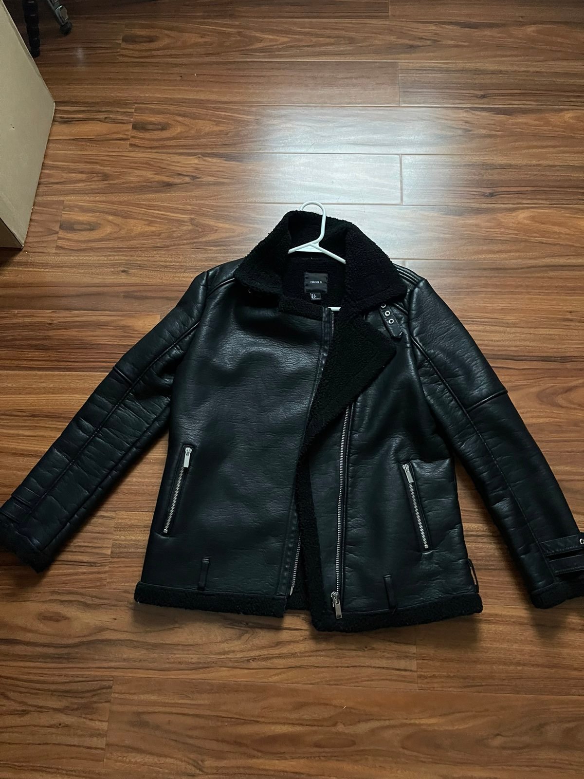 Faux Leather Jacket FOREVER 21