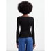 Madewell Merino Wool Silk Blend Scoopneck Sweater Ribebd Lightweight Black S NWT