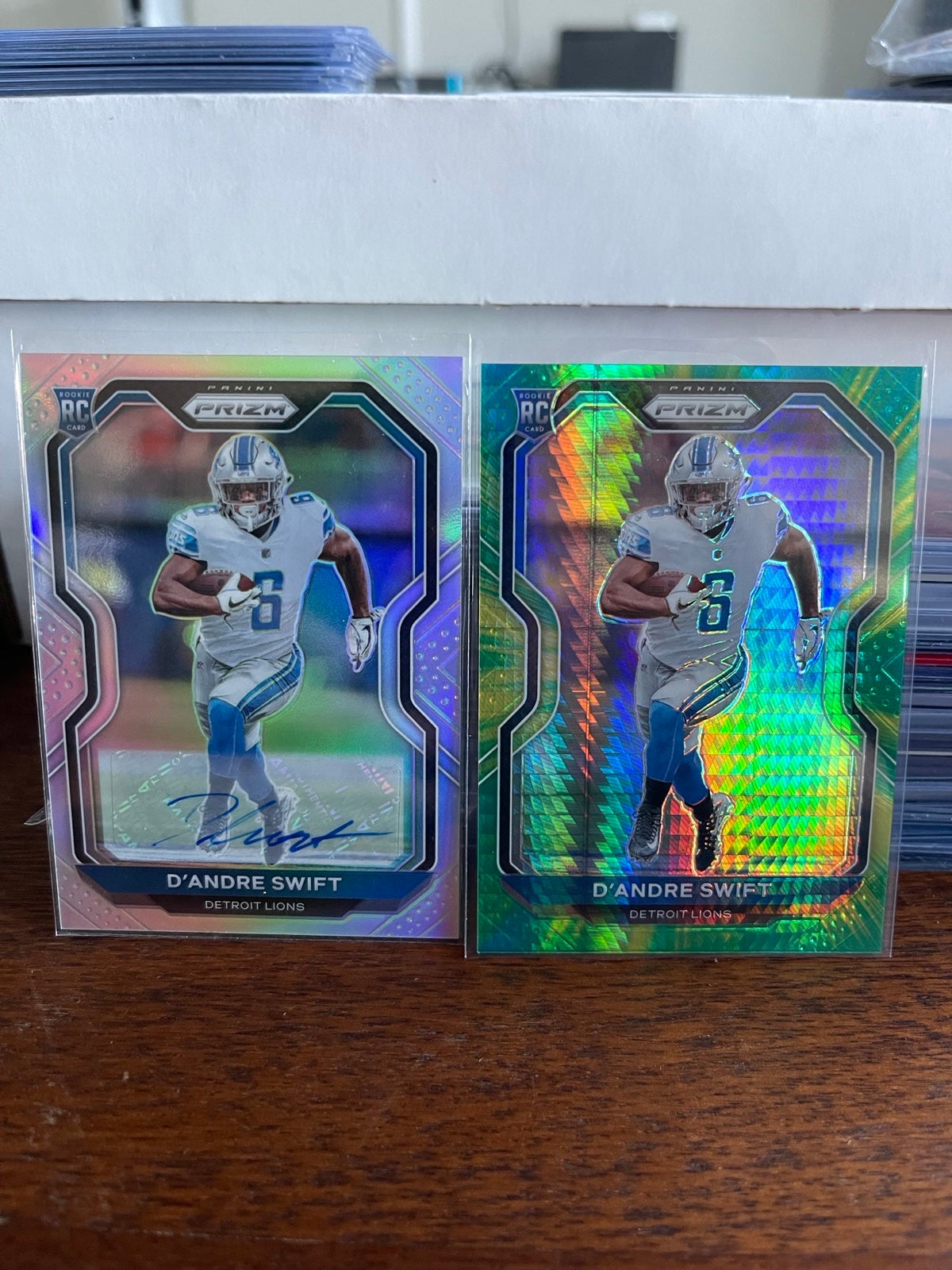 2020 Prizm D’Andre Swift Silver Auto and Hyper Rookies