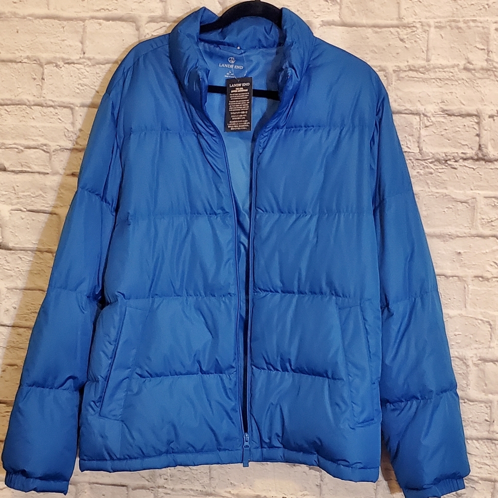 Lands' End Men's NWT Down Puffer Jacket