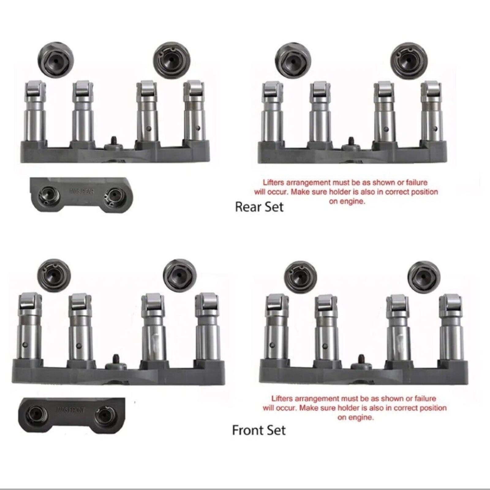 MDS Hydraulic Roller Valve Lifters Fits 03-08 Dodge Ram 2500 1500 Durango 5.7L