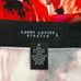 Larry Levine Red Floral Tiered Skirt