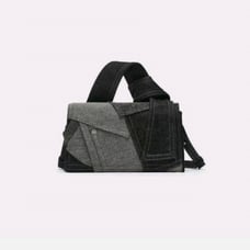 ZARA Patchwork Denim Mini City Bag