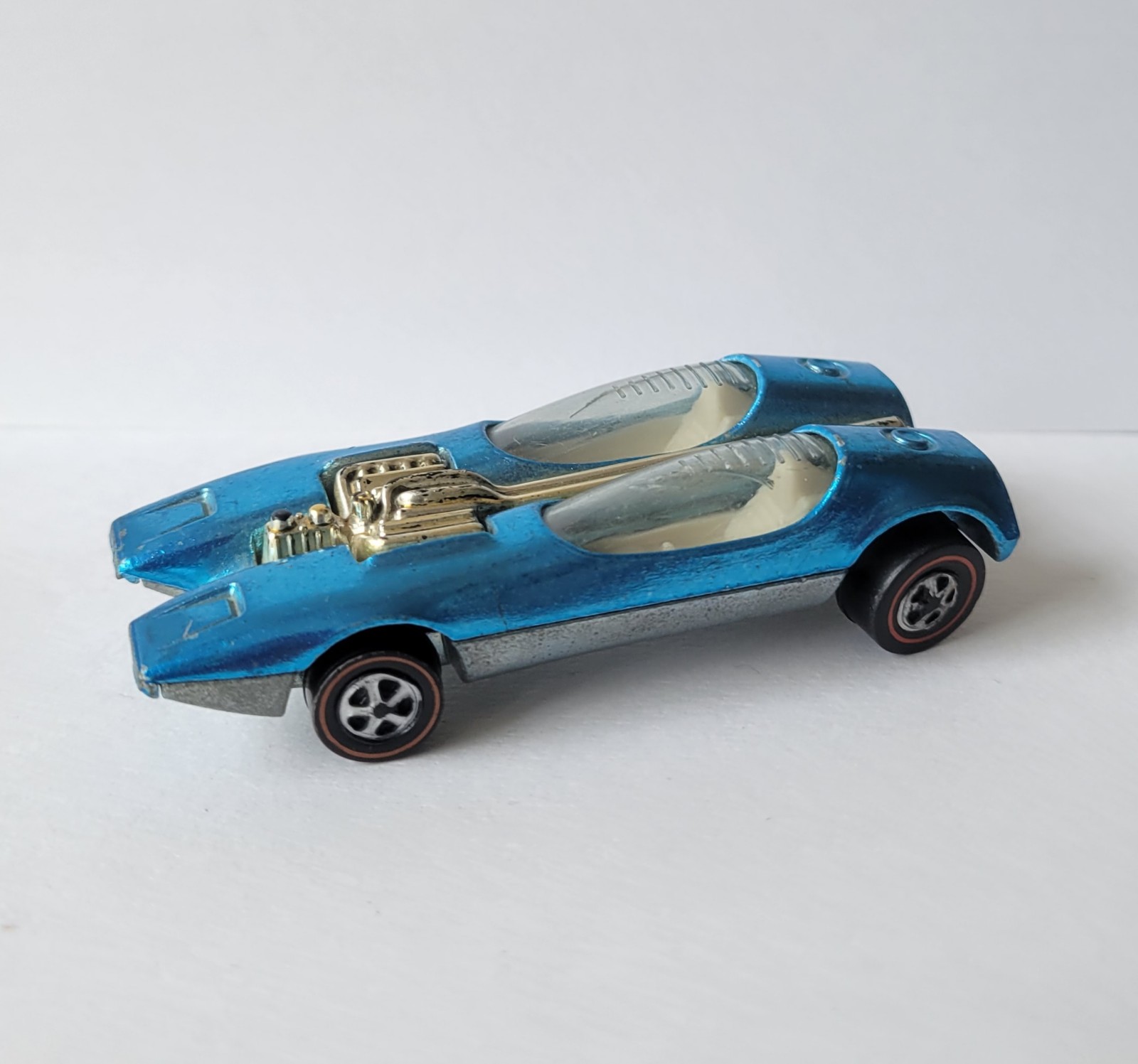 Vintage 1969 Hot Wheels Redline Splittin Image Ice Blue EXCELLENT
