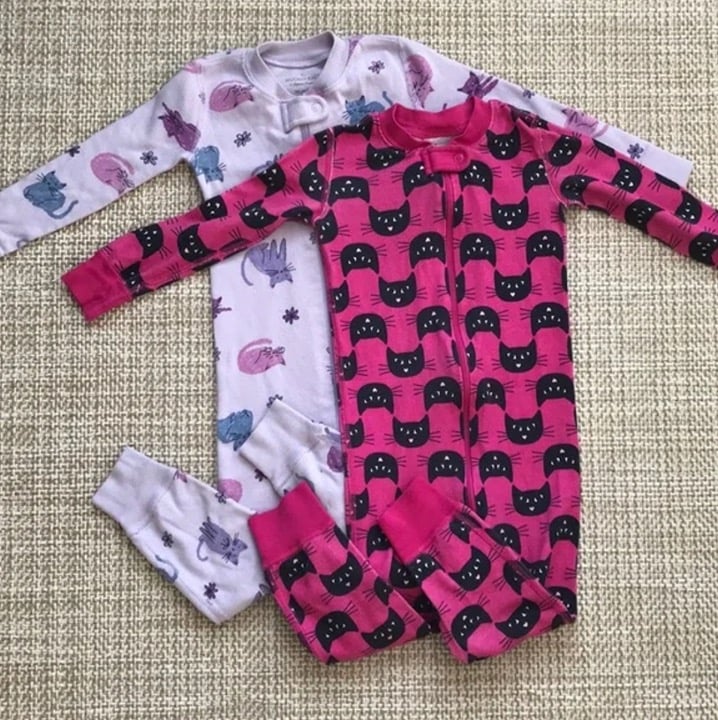 Hanna Andersson Cats Jammies Bundle (size 90)