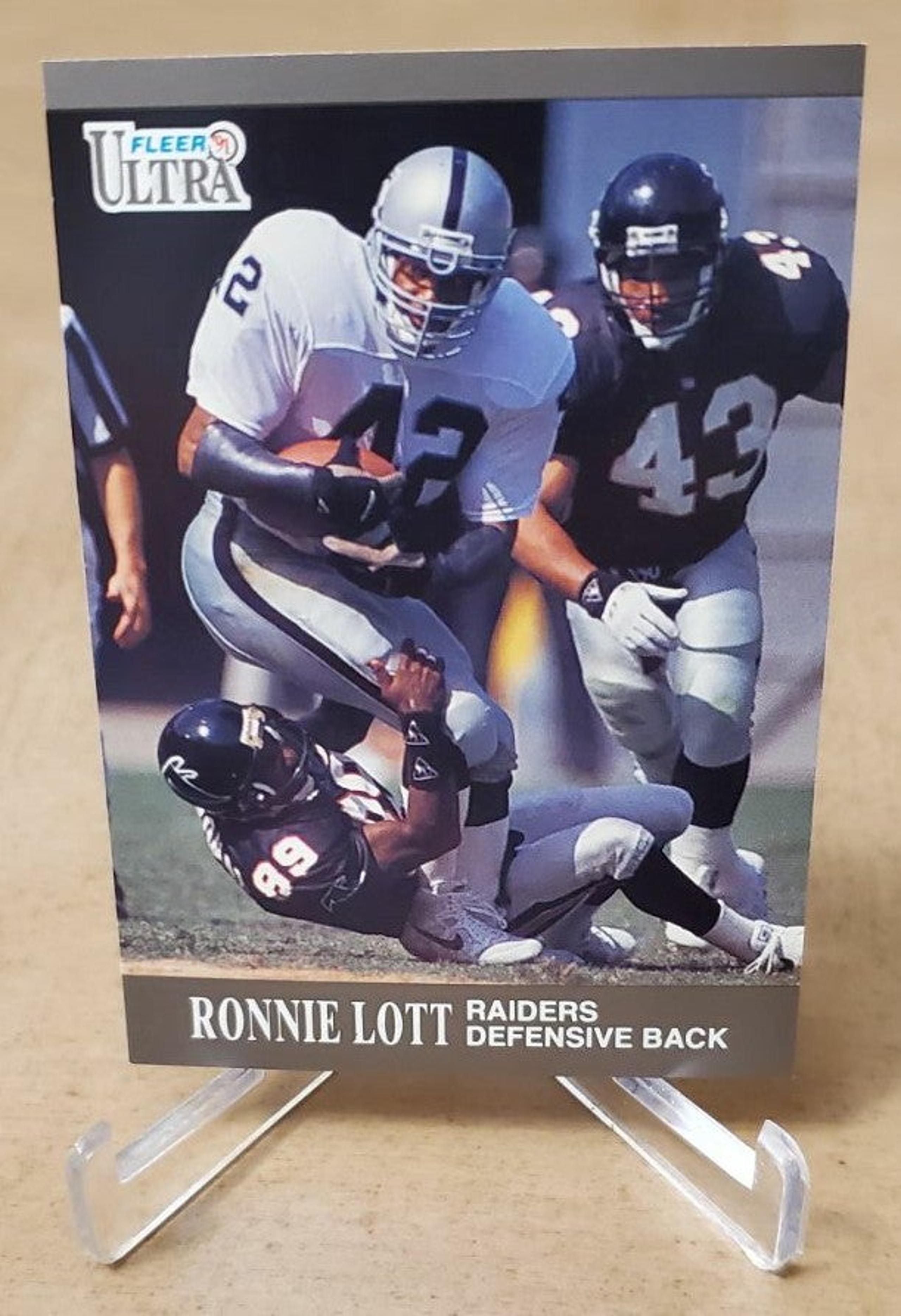 1991 Fleer Ultra Ronnie Lott Raiders Car - NFL