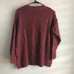 Burgundy Maroon woven knit sweater with buttons