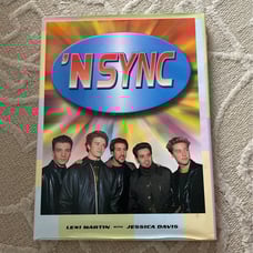 NSYNC book with Signed Paper 2002