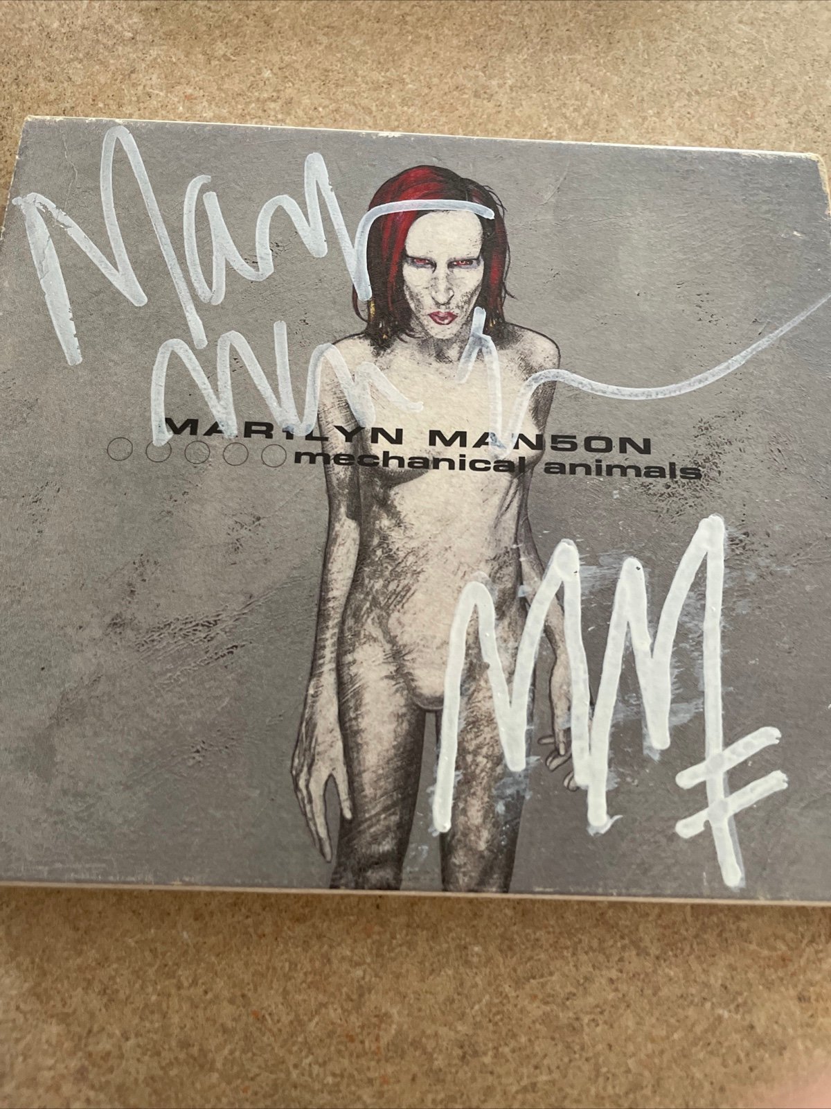 Marilyn Manson Signed Comic Book Edition UK Mechanical Animals Cd
