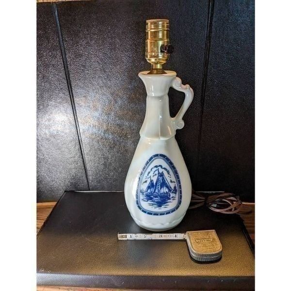 Vintage Jim beam decanter made into table lamp.