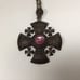 Pure Silver 1000 Antique Cross Bethlehem Jordan Signed
