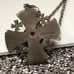 Pure Silver 1000 Antique Cross Bethlehem Jordan Signed