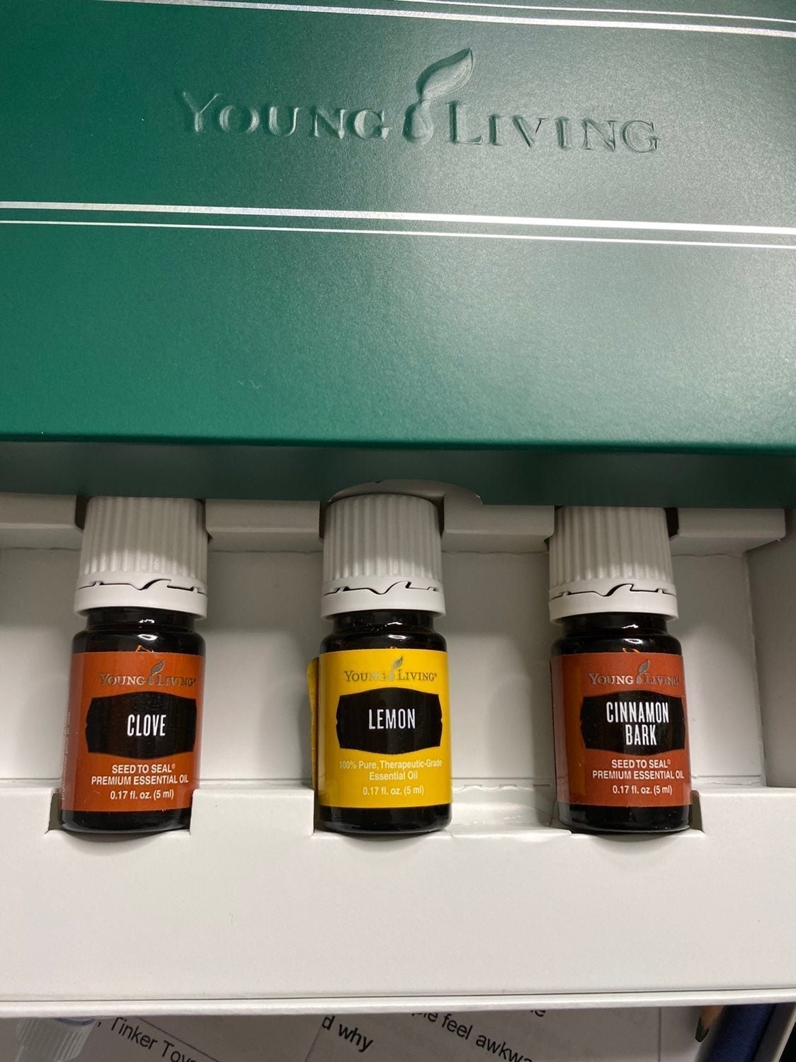 Trio of young living essential oils