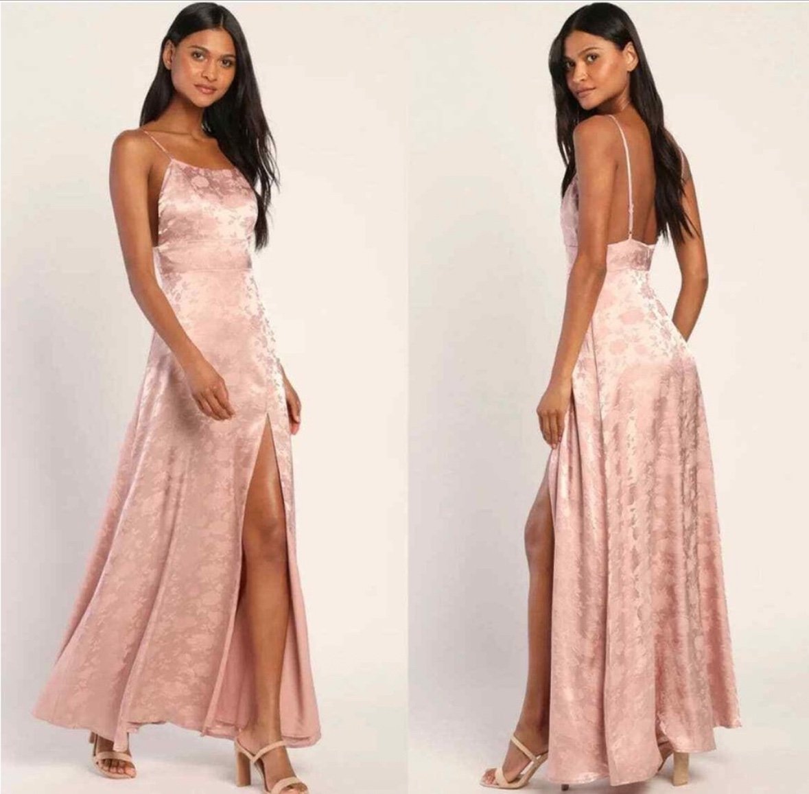 Lulus jacquard maxi dress