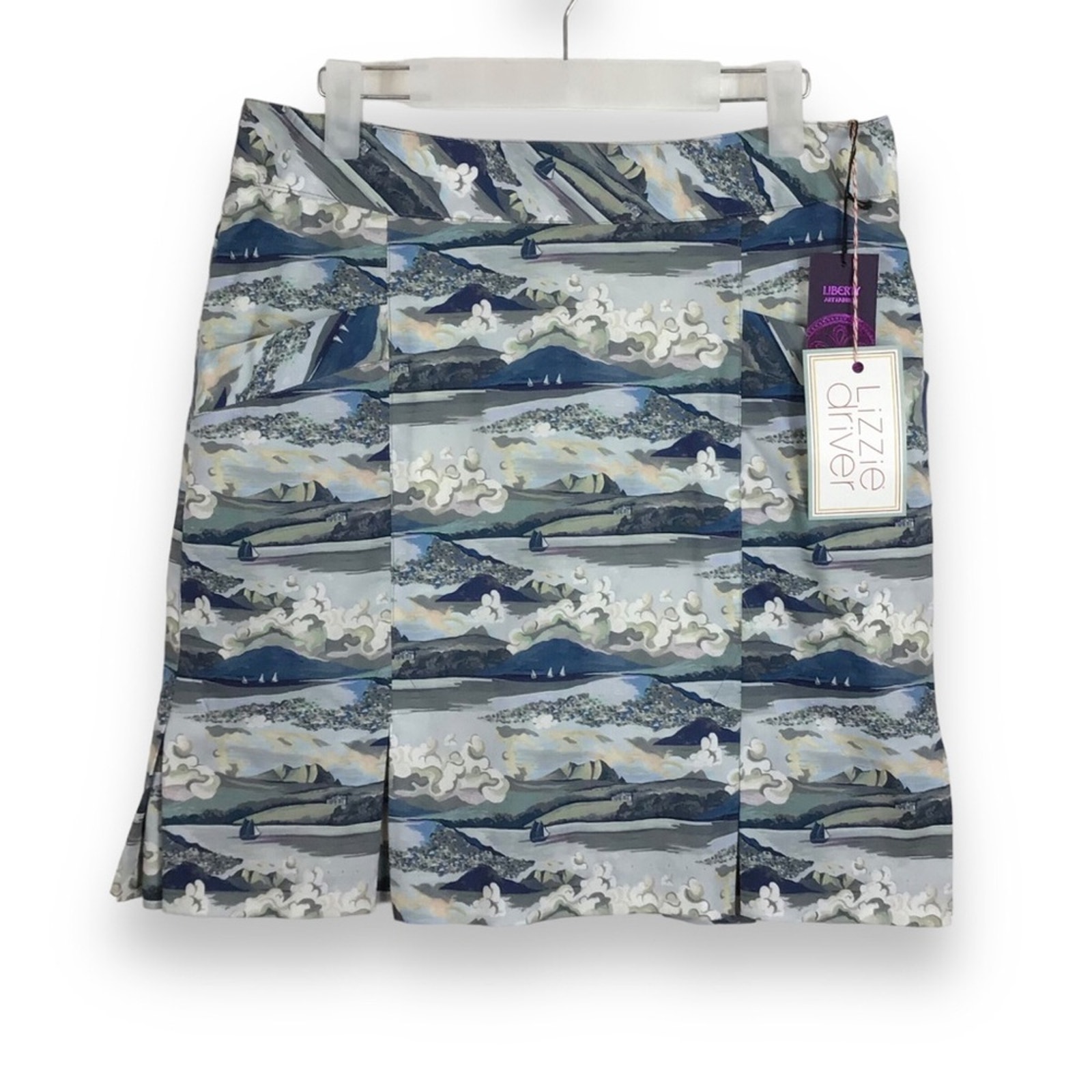 Lizzie Driver Golf/Tennis Skirt Nautical Liberty Print Fabric NWT size 4
