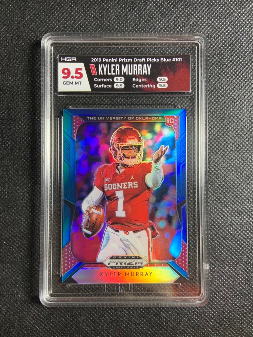 2019 Prizm Draft Picks Kyler Murray Blue Prizm Rookie RC #101 HGA 9.5 Gem Mint