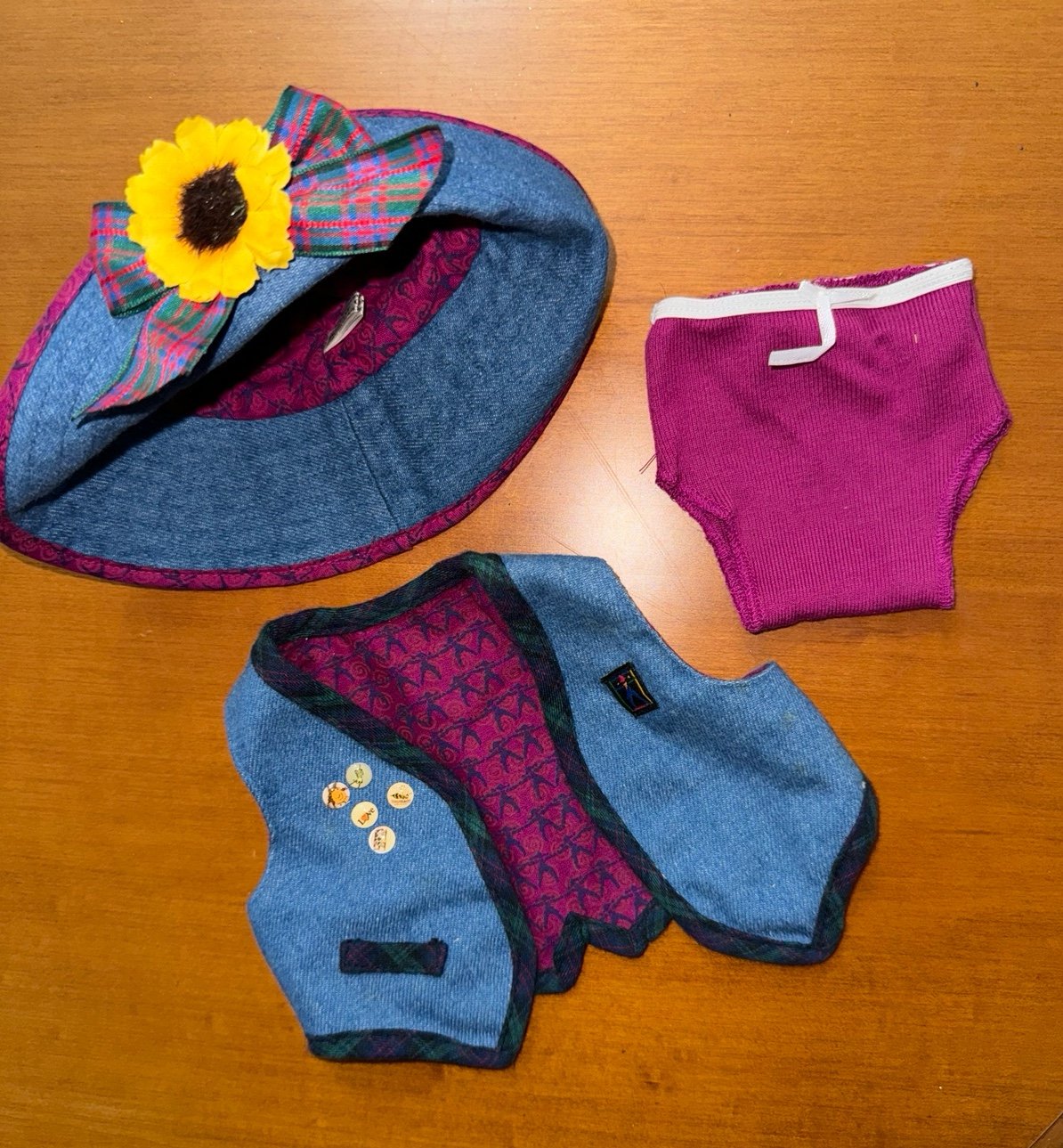Pleasant Co American Girl Of Today 1995 Retired Meet Vest and Hat