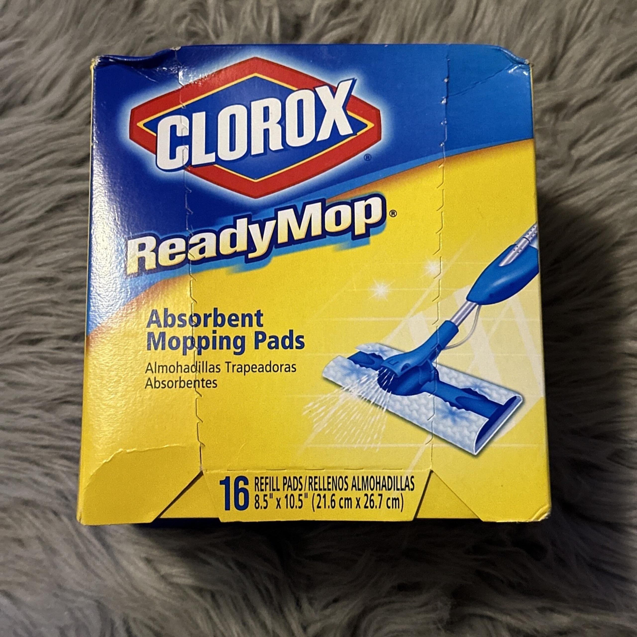 Clorox ReadyMop Absorbent Mopping Pads 16 Count Refill 8.5x10.5 Discontinued