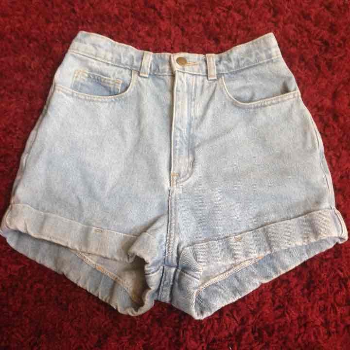 American apparel jean shorts