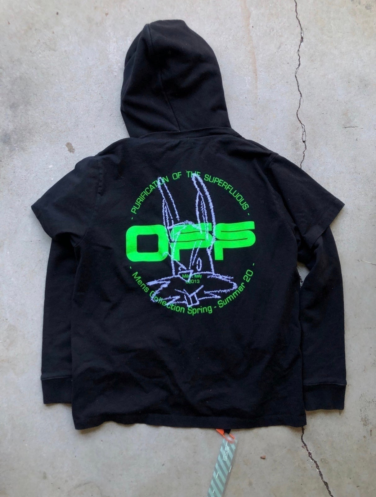 OffWhite Double Harry The Bunny Hoodie Shirt