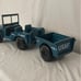Vintage Empire Military Jeep 1973 Blue Plastic Trailer 12